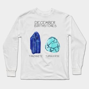 Decemeber Birthstones Pack - Tanzanite and Turquoise Long Sleeve T-Shirt